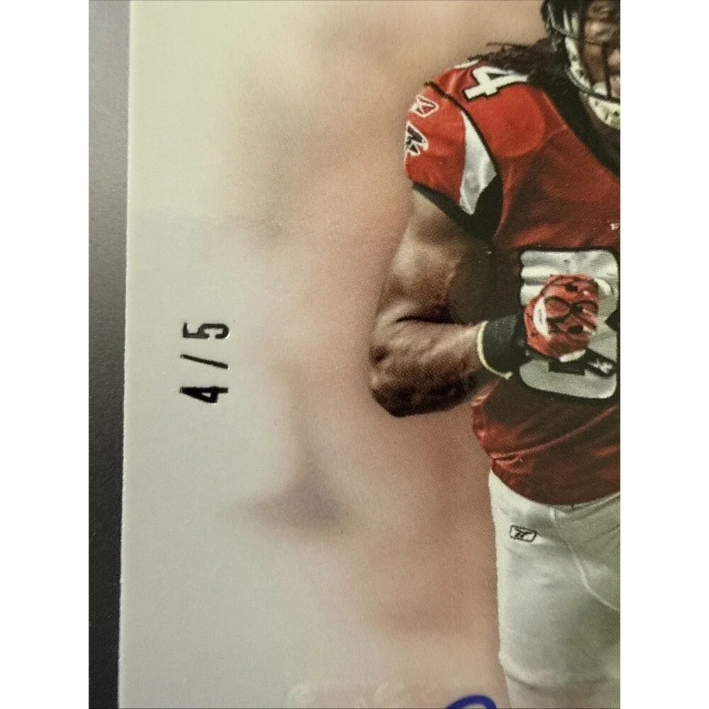 2012 Panini Prime Signatures Roddy White ON-CARD AUTO 4/5 Rare PLATINUM Falcons